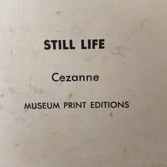 Vintage Cezanne “Still Life” Art Print. Museum Print Edition N.Y. 11”x14” - Picture 5 of 8